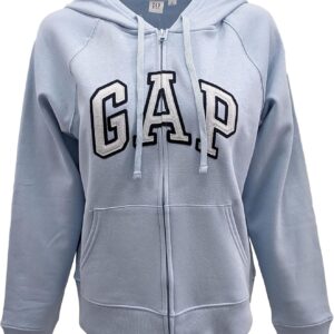 Gap Factory Womens Fleece Arch Logo Full Zip Hoodie