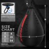 RDX Speed Bag Boxing Ball, Maya Hide Leather Dodge Striking Target with…