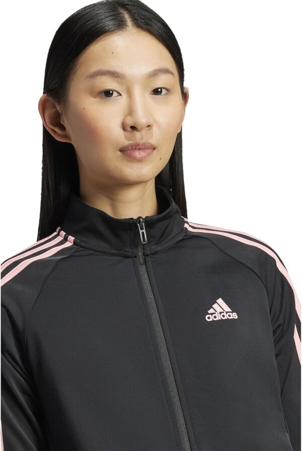 adidas Women’s Primegreen Essentials Warm-up Slim 3-Stripes Track Jacket