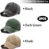 3 Pack Washed Plain Vintage Baseball Cap Cotton Adjustable Twill Bulk Low Profile…