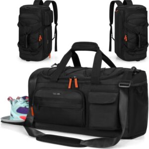 Gym Bag with Shoe Laptop Compartment for Men Women 35L Water-resistant…