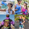 6 Pack Soft Water Bottle Collapsible Water Bottles TPU Running Soft Flask Folding…