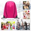Shappy 100 Pcs Drawstring Backpack Bulk Sports Gym Cinch Bag Polyester…