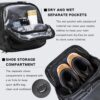 40L Travel Duffle Bag, 4-in-1 Large Gym Bag with Shoe & Wet Clothes and…
