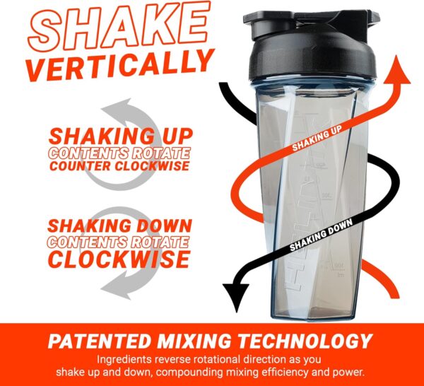 HELIMIX 2.0 Vortex Blender Shaker Bottle Holds upto 28oz | No Blending Ball or Whisk |…