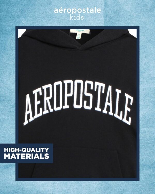 AEROPOSTALE Boys’ Sweatshirt – Cozy Soft Cotton Blend Fleece Casual Pullover Graphic…