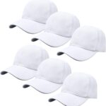 Gelante Plain Blank Baseball Caps Adjustable Back Strap Wholesale Lot 6 Pack
