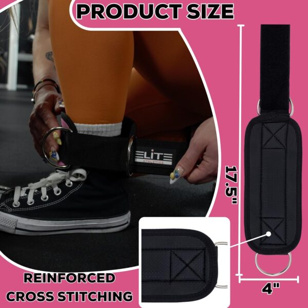 Ankle Strap for Cable Machine, Gym Ankle Cuff for Cable Kickback, plus Wrist…