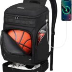 Basketball Backpack Basketball Bag Large Sports Bag with Separate Ball...