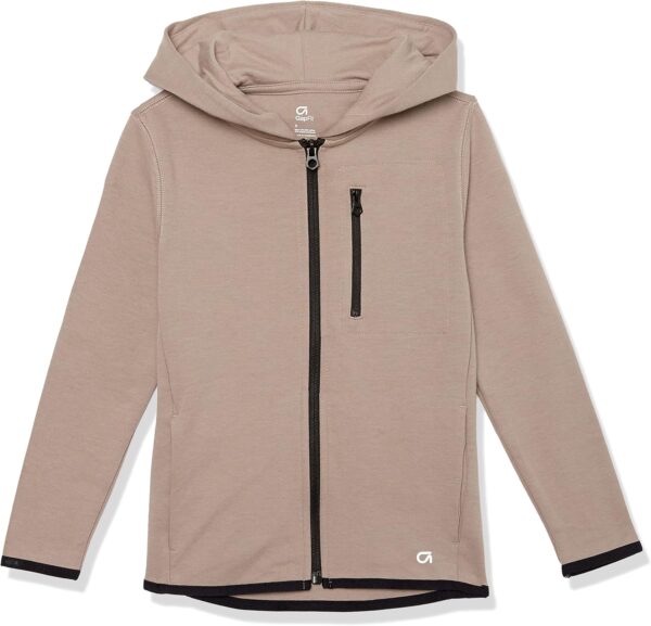 GAP Boys Fit Tech Hoodie Sweatshirt, Trigger Brown, Large US