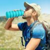 Collapsible Water Bottles, Reuseable BPA Free Silicone Foldable Water Bottle 16oz,…