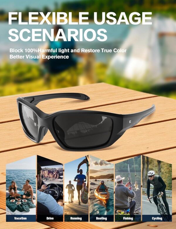BIRCEN Sport Polarized Sunglasses for Men – Women:UV Protection Shades for Fishing…