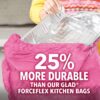 Glad ForceFlex MaxStrength Tall Kitchen Drawstring Trash Bags, 13 Gal, 90 Ct…