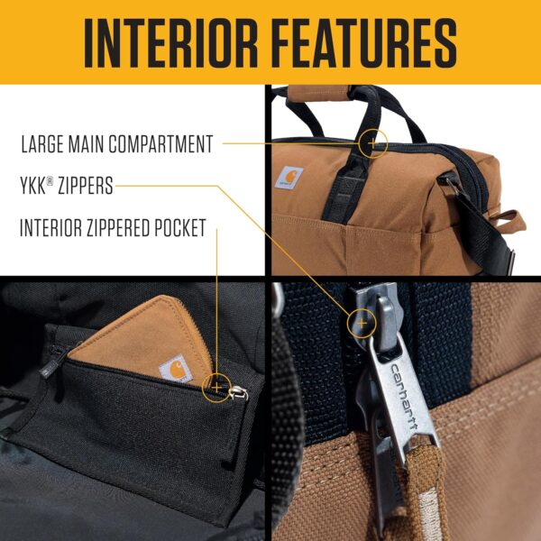 Carhartt Classic Duffels, Heavy-Duty Bag for Jobsite, Gym and Travel