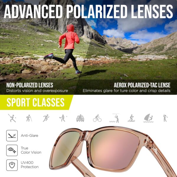 AEROX Polarized Sunglasses for Running, Cycling, Golf, and Driving – UV Protection…