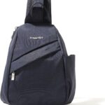 Baggallini Medium Sling Backpack - Lightweight Sling Bag with Convertible...
