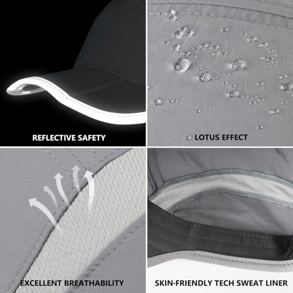 GADIEMKENSD Reflective Folding Outdoor Hat Unstructured Design UPF 50+ Sun Protection…