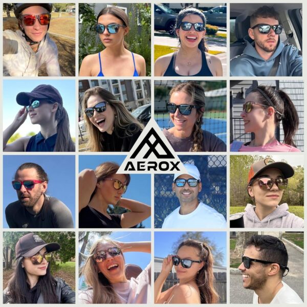 AEROX Polarized Sunglasses for Running, Cycling, Golf, and Driving – UV Protection…