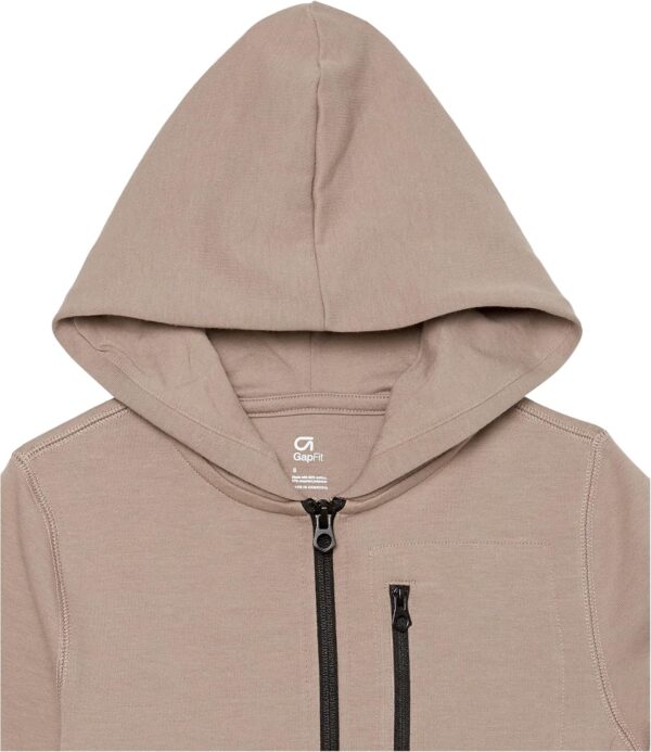 GAP Boys Fit Tech Hoodie Sweatshirt, Trigger Brown, Large US