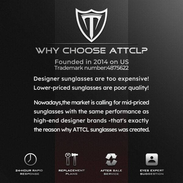 ATTCL Polarized Wrap Sunglasses For Men – Fishing Sports Glasses UV Protection