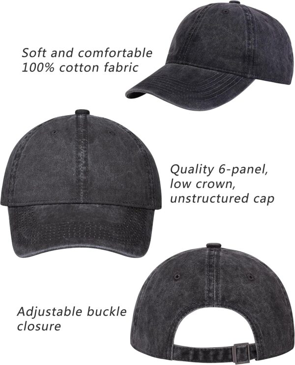 TSSGBL Vintage Cotton Washed Baseball Caps Unstructured Low Profile Adjustable…