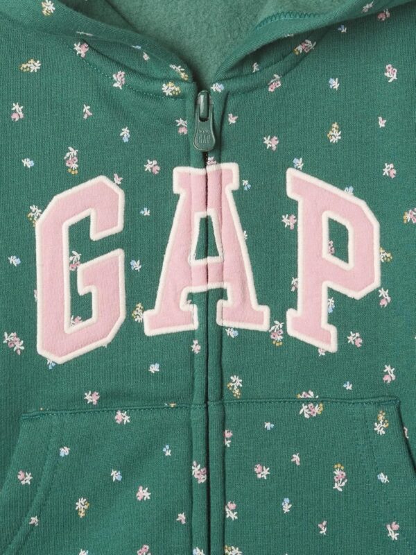 GAP Baby Girls Logo Full Zip Hoodie Hooded Sweatshirt