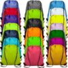20 Colors Drawstring Backpack Bags Sack Pack Cinch Tote Sport Storage...