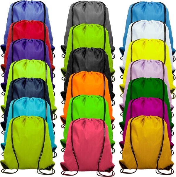 20 Colors Drawstring Backpack Bags Sack Pack Cinch Tote Sport Storage…