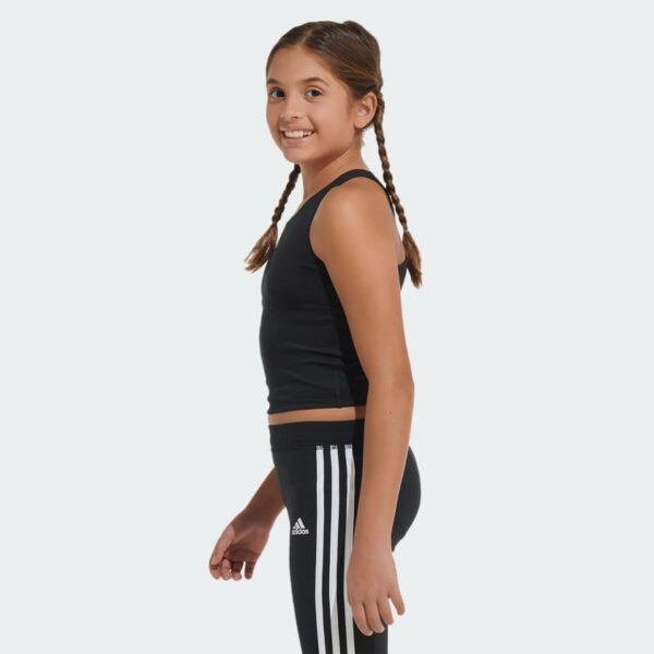 adidas Girls’ Moisture-wicking Compression Tank Sports Bra
