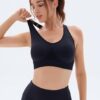 FITTIN Sports Bras for Women Padded: Adjustable Straps Cross Back Seamless…