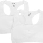 MeMoi Girls' 2 Pair Pack Racerback Sports Training Bra