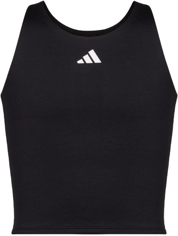adidas Girls’ Moisture-wicking Compression Tank Sports Bra