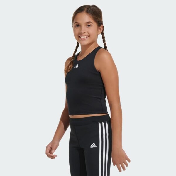 adidas Girls’ Moisture-wicking Compression Tank Sports Bra