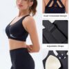 FITTIN Sports Bras for Women Padded: Adjustable Straps Cross Back Seamless…