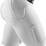 McDavid Men's Compression Shorts w/HEX Pads Dual-Density Tights w/Hip, Tailbone, Thigh...