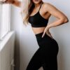 High Waisted Leggings for Women – Soft Athletic Tummy Control Yoga Pants for…