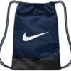 Nike Brasilia 9.5 Training Gym Sack, Midnight Navy/Black/White, Medium
