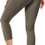 Leggings for Women, Upgraded High Waist Capri Yoga Leggings Workout Running...