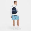 Nike Brasilia 9.5 Training Gym Sack, Midnight Navy/Black/White, Medium