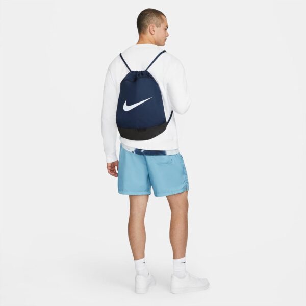 Nike Brasilia 9.5 Training Gym Sack, Midnight Navy/Black/White, Medium