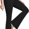baleaf Women's Yoga Pants V Crossover Flare Leggings with Pockets High Waist...