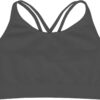 Kurve Girls Seamless Strappy Back Stretchy Crop Undershirt Bra, Made in USA