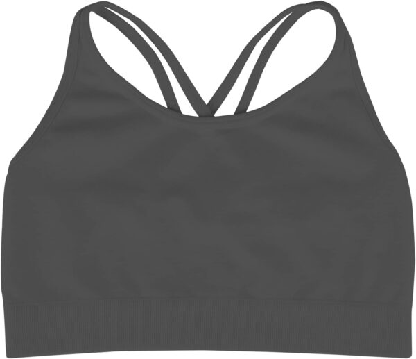 Kurve Girls Seamless Strappy Back Stretchy Crop Undershirt Bra, Made in USA