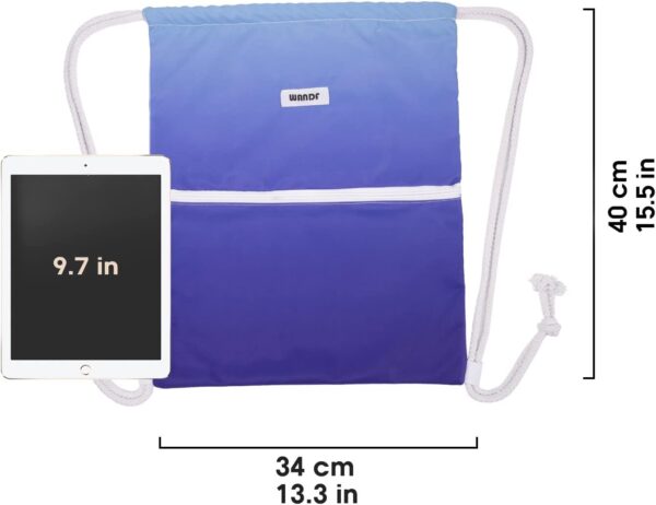 WANDF Drawstring Backpack String Bag Sackpack Cinch Water Resistant Nylon…