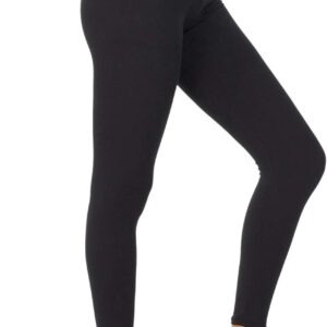 NexiEpoch High Waisted Leggings for Women – Black Tummy Control Compression…