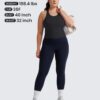 CRZ YOGA Womens Seamless Ribbed Longline High Neck Sports Bra – Racerback…