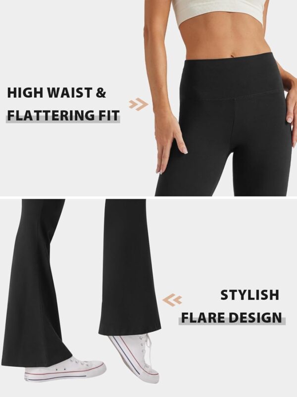 Women’s High Waist Bootcut Yoga Pants Tummy Control Workout Flare Leggings