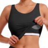 Sports Bras for Women, Supportive Longline High Neck Sports Bra Push Up…
