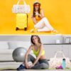 Gym Travel Duffle Bag for Girls – Gymnastics Sports Dance Bag with Shoe…