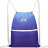 WANDF Drawstring Backpack String Bag Sackpack Cinch Water Resistant Nylon...